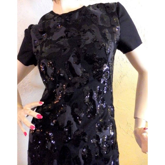 Tory Burch Black Sequined dress NWT'S Retails $695 - Picture 3 of 7